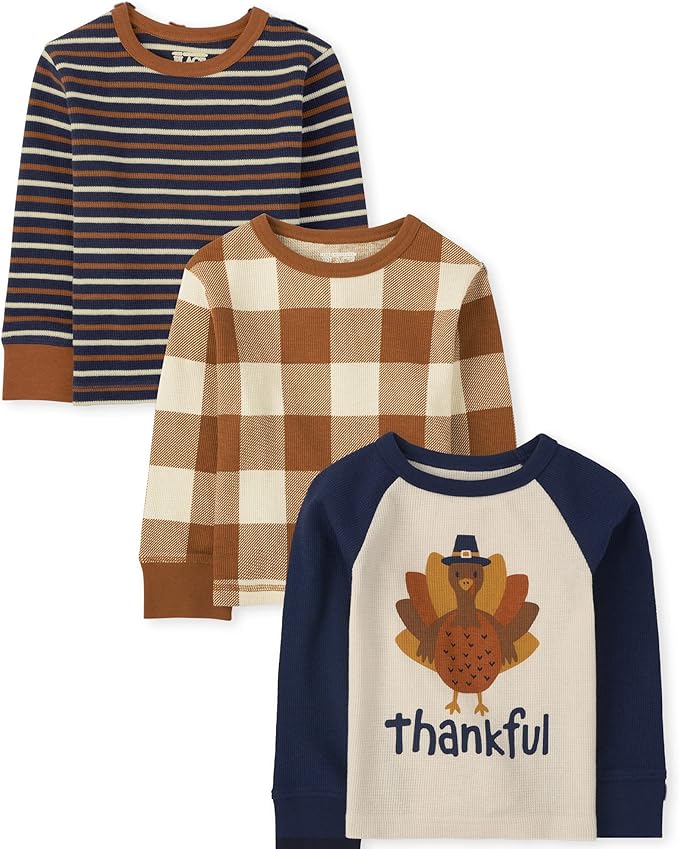 The Children's Place Baby 4 Pack and Toddler Boys Long Sleeve Fashion Shirts
