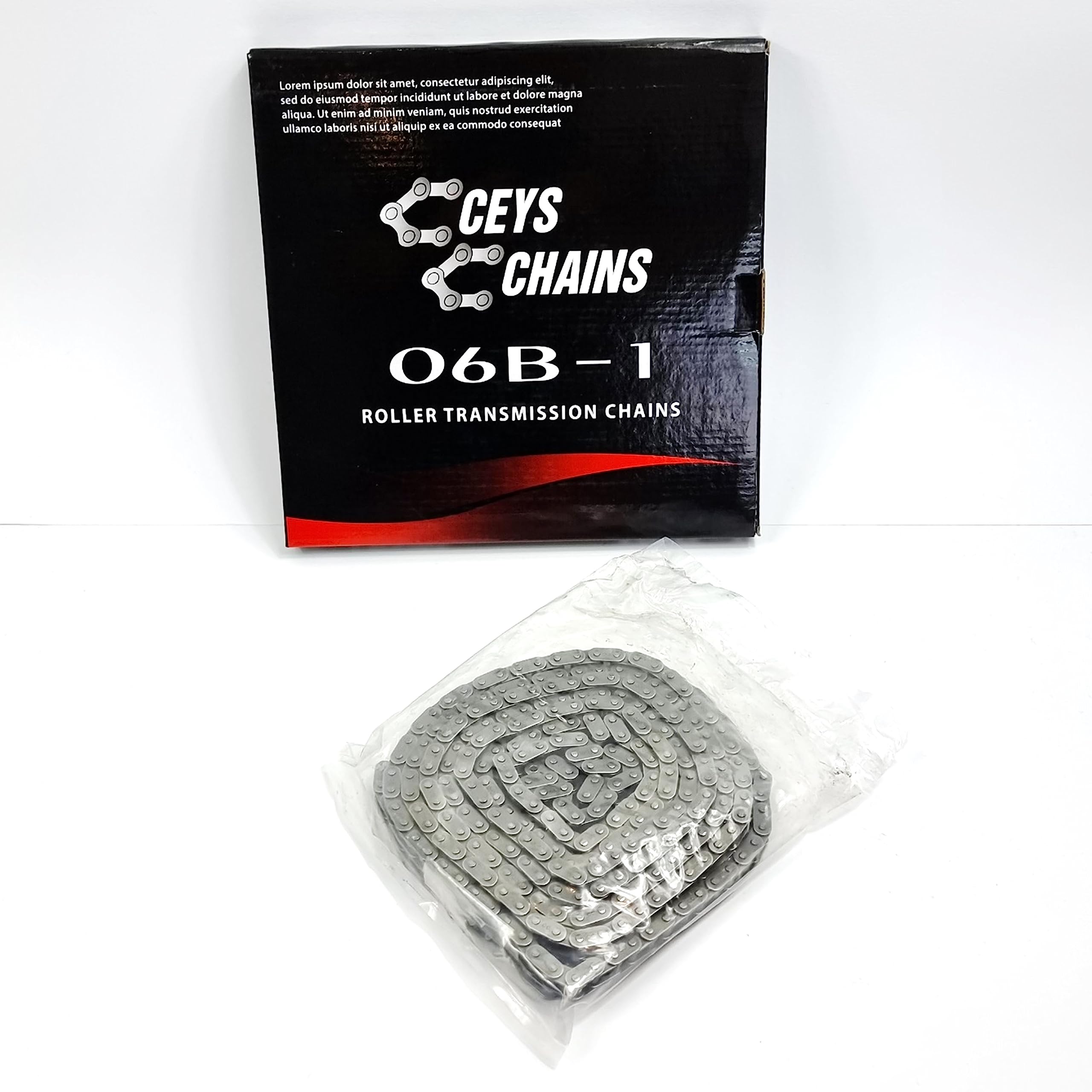 Ceys Chains Chaîne à rouleaux 06 B-1 (3/8 x 7/32'') 5 m DIN 8187