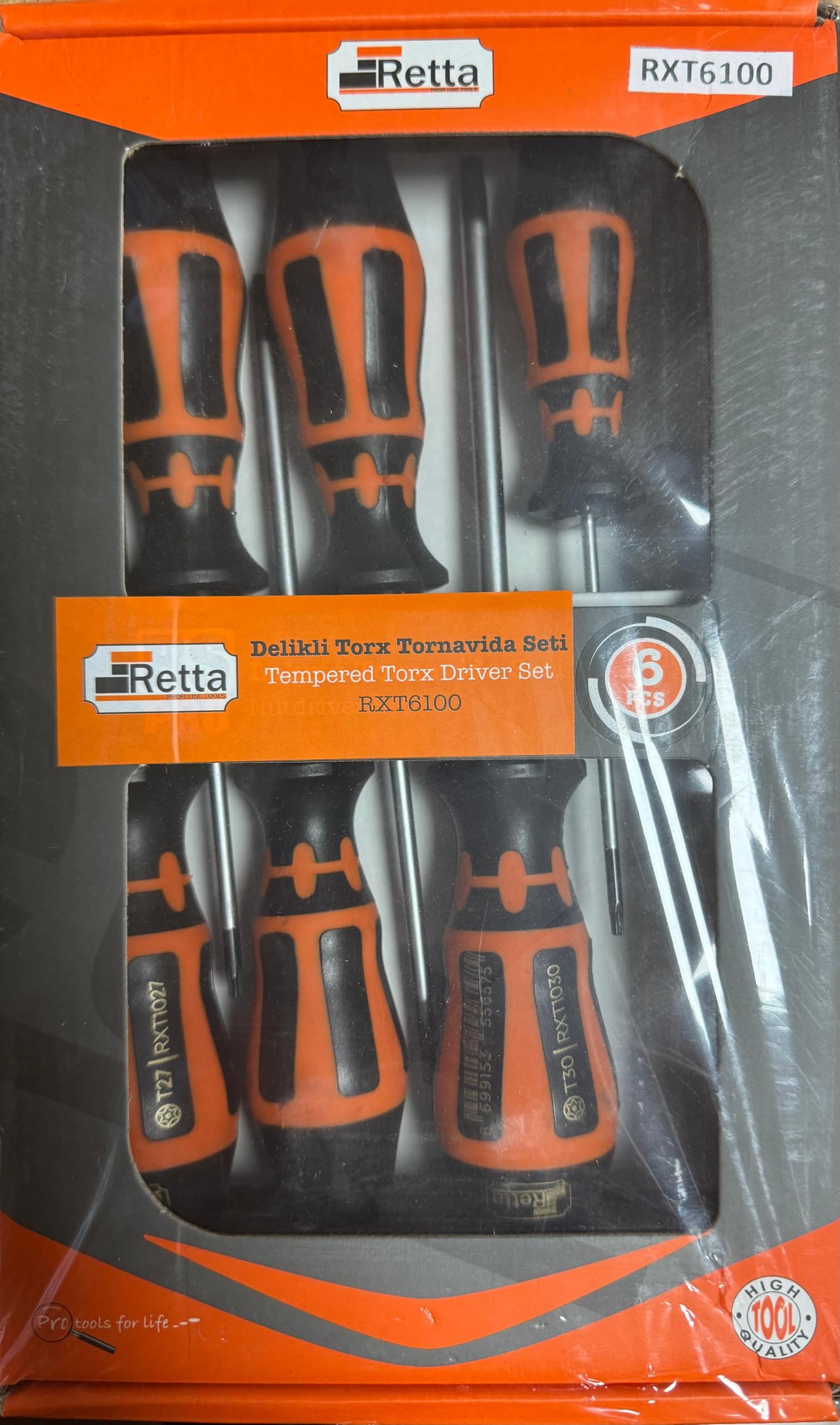ロードレース オレンジ統一3点セット！ RETTA DELİKLİ TORX TORNAVİDA SETİ 6 PARÇA RXT6100 : Amazon.com.tr