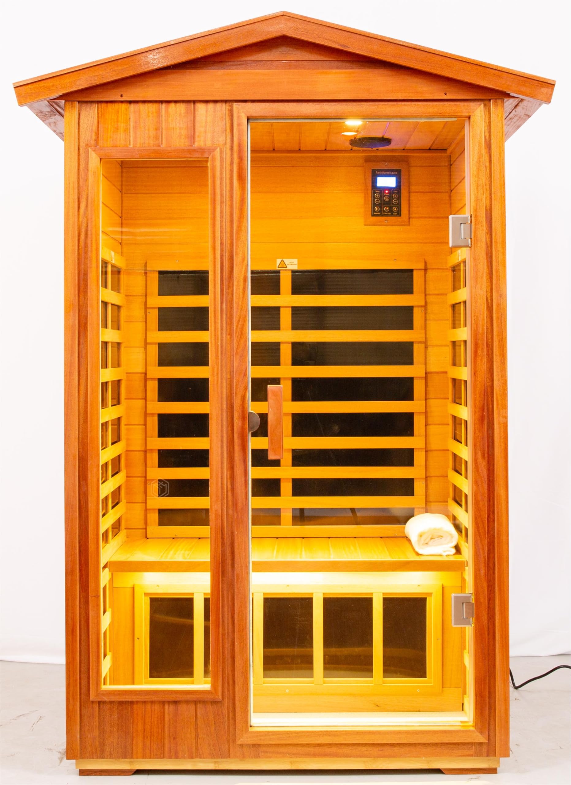 Two Person Far Infrared Khwood Outdoor Sauna Room (Left Right)