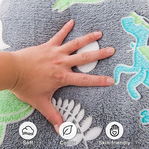 Vista 57 de A Nice Night Star Moon - Almohada de lectura de felpa que brilla en la oscuridad, respaldo de cuña para niños con brazos y apoyo para la espalda Gris