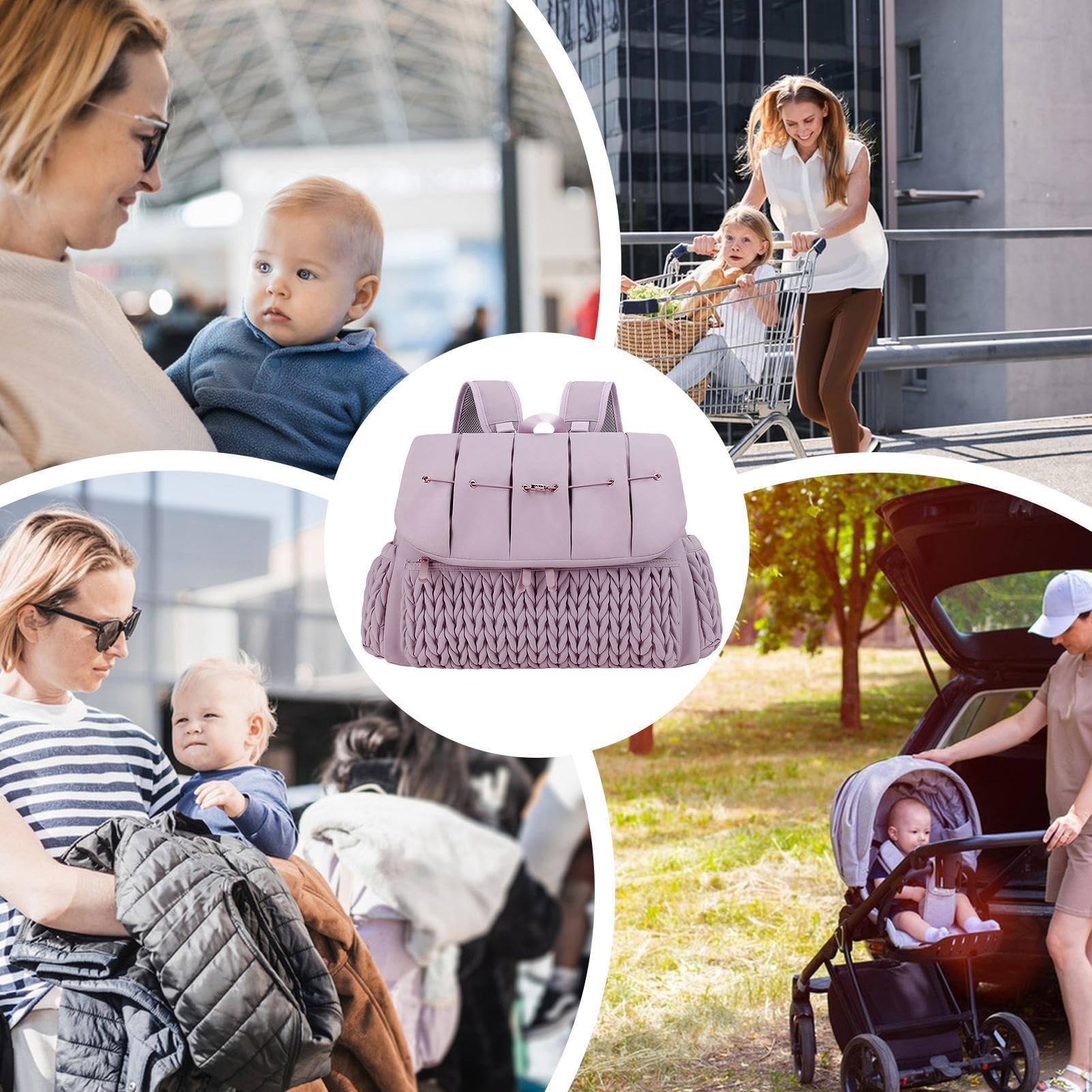Plecak na pieluchy dla mamy,torba na pieluchy - Torba o dużej pojemności | Torba podróżna dla kobiet w ciąży z przewijakiem, torba mamy o dużej pojemności butelki, zabawki, plecak n