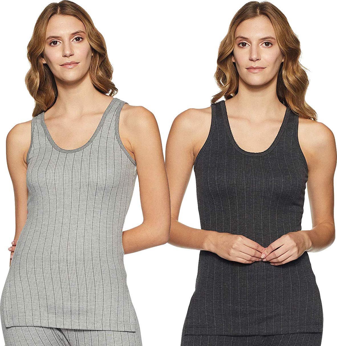 Women Premium Round Neck Sleeveless Top Thermal - Pack of 2 (Multi-Color_95 cm)-image-49