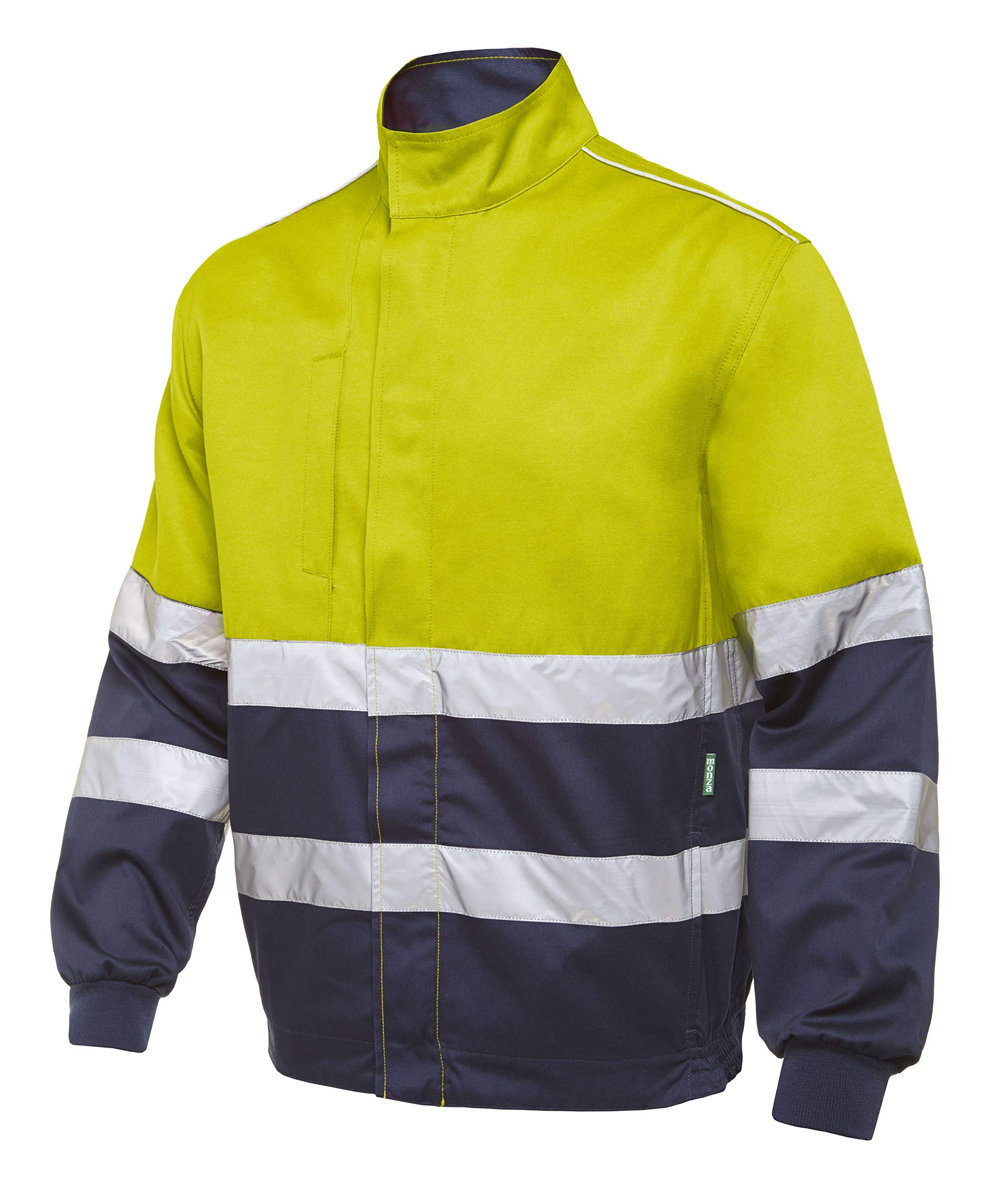 Chaqueta De Trabajo Reflectante combinada Alta Visibilidad de Hombre Profesional. Chaqueta combinada de alta visibilidad y reflectante. Disponible en diferentes tallas de la 48 a la 70. Ref: 4759