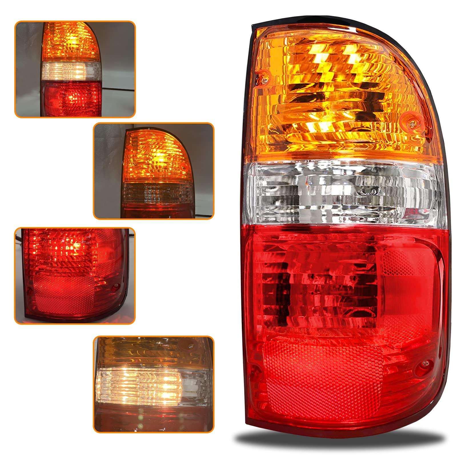 Tail Light Compatible with 2001 2002 2003 2004 Toyota Tacoma Driver Side (Right)