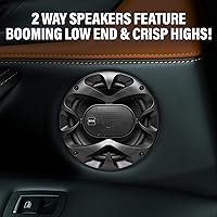 Vista 4 de BOSS Audio Systems CH6520B - Altavoces para puerta de automóvil de 6.5 pulgadas, 250 vatios máx. (par), coaxial, 2 vías, rango completo, 4 ohmios