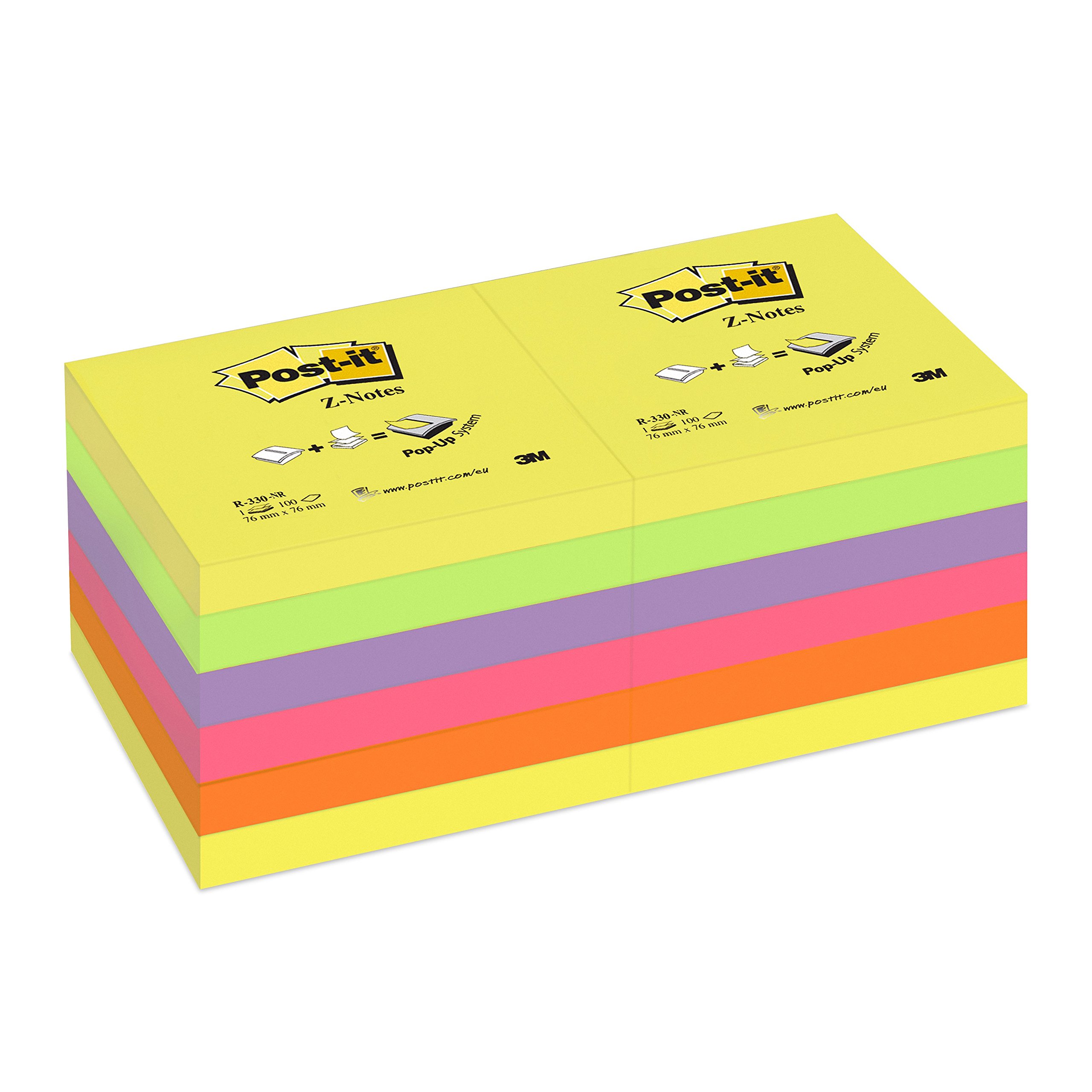 Post-it Foglietti Z-Notes Canary Yellow, Confezione Da 12 Blocchetti - 7