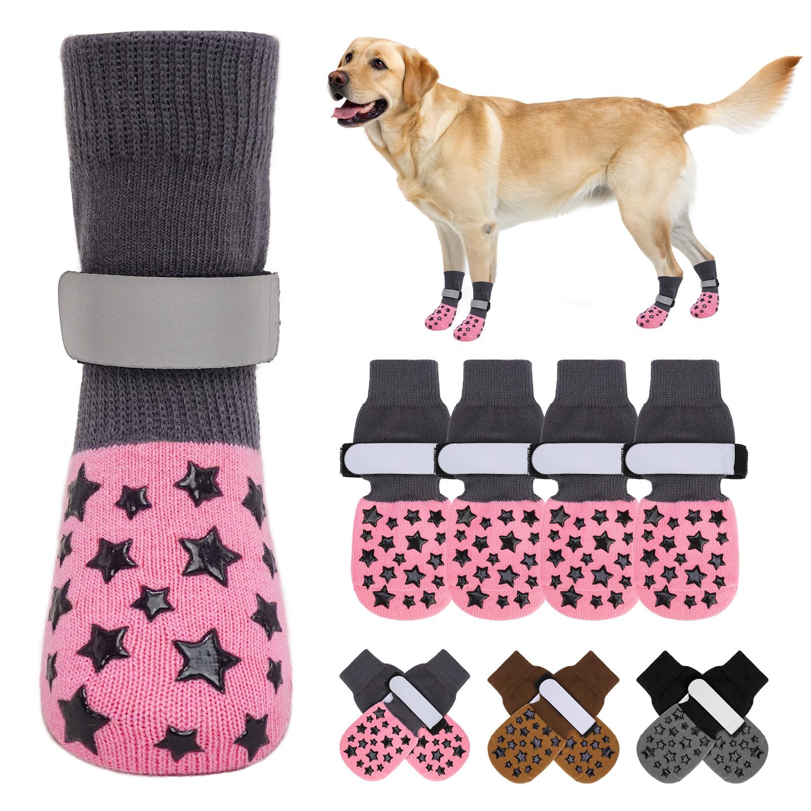 BEAUTYZOO Anti Slip Dog Socks