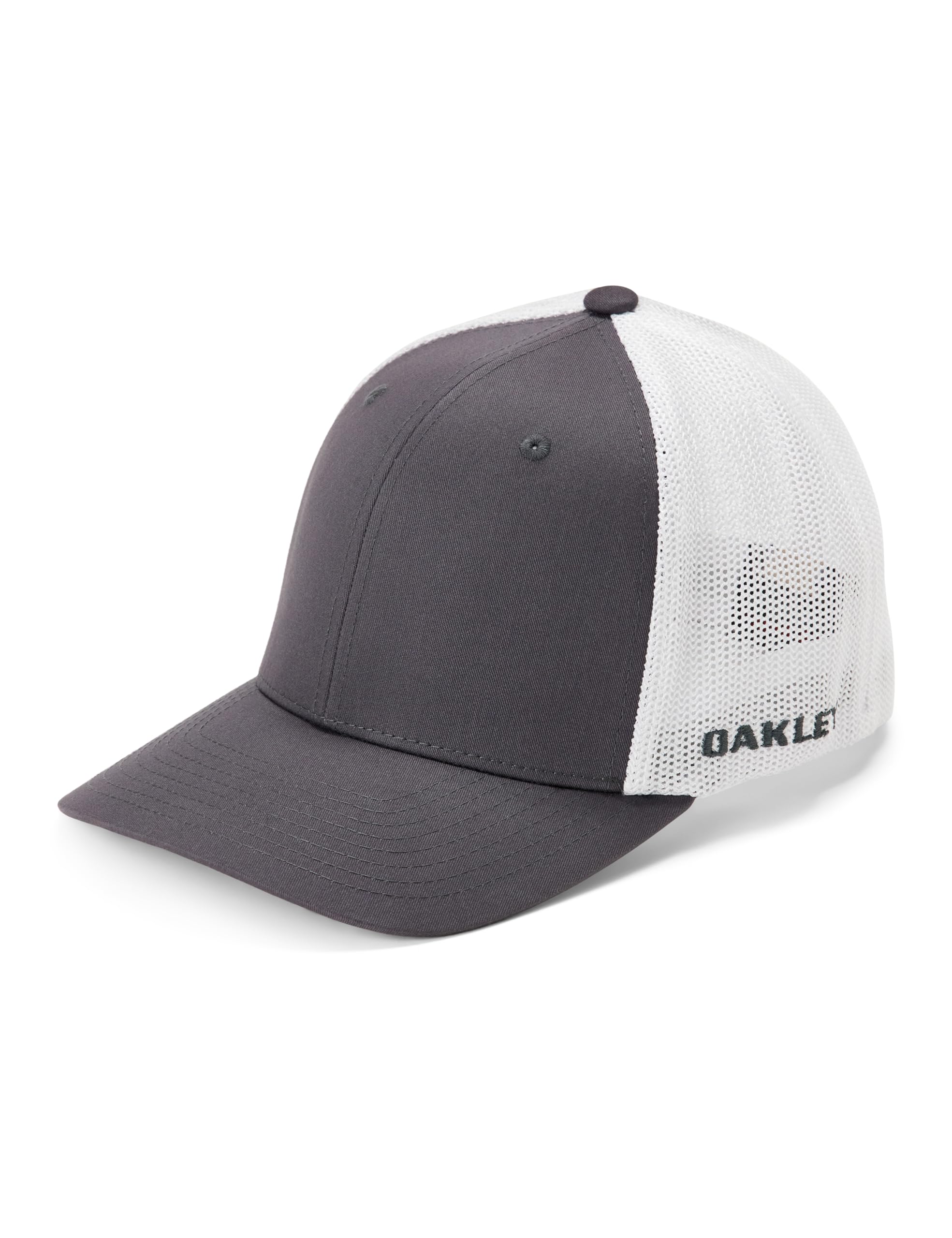 Oakley Unisex's Golf Cresting Trucker Hat, Forged Iron/White, L-XL