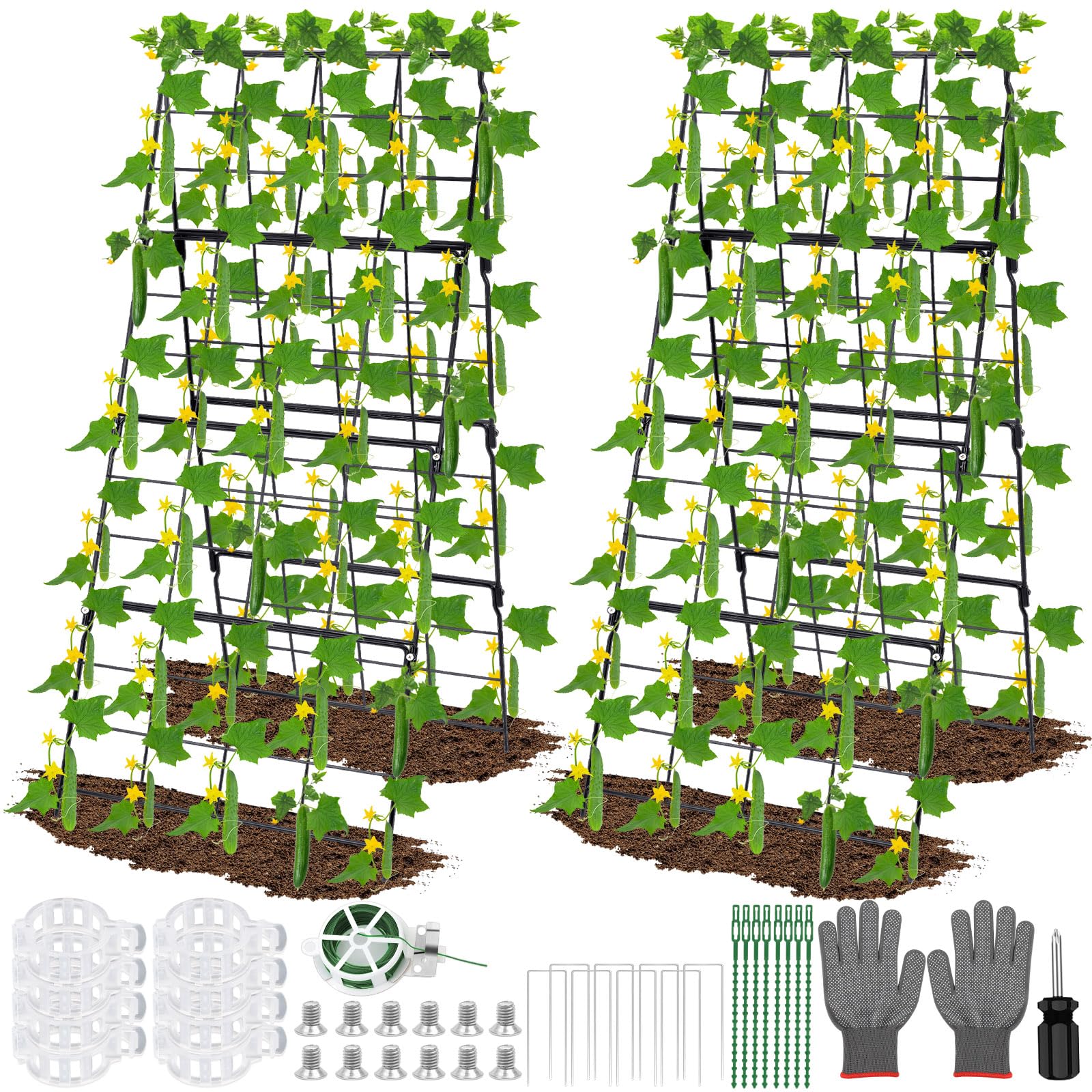 LifeisLuck 2-Pack 17x42 Inch A-Frame Trellis