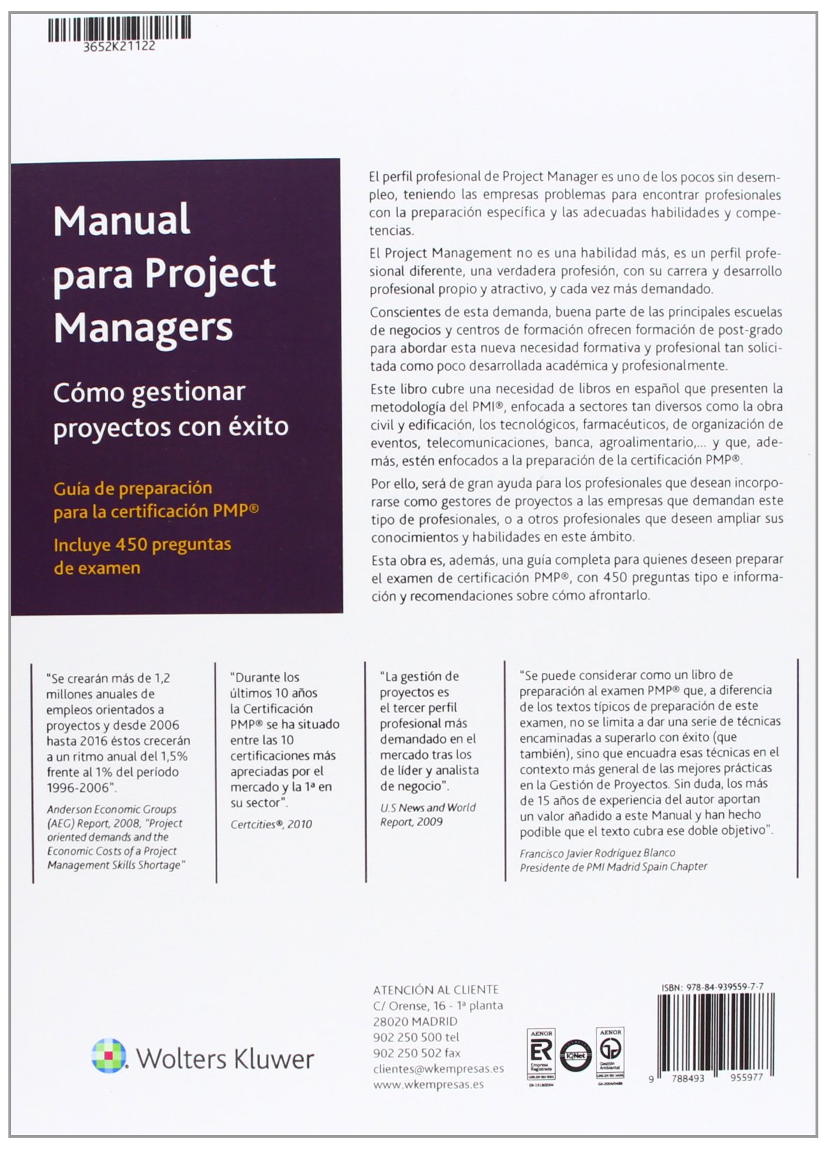 MANUAL PARA PROJECT MANAGERS. COMO GESTIONAR PROYECTOS CON ÉXITO 2ª Ed: cómo gestionar proyectos con éxito (SIN COLECCION)