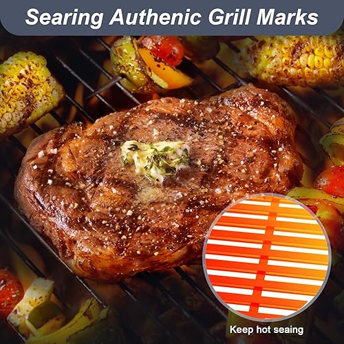 Miniatura 6 de Uniflasy Piezas de parrilla de 19.5 pulgadas para rejillas de parrilla Weber Genesis para Weber Genesis 300 Series E310 E320 E330 S310 S320 S330