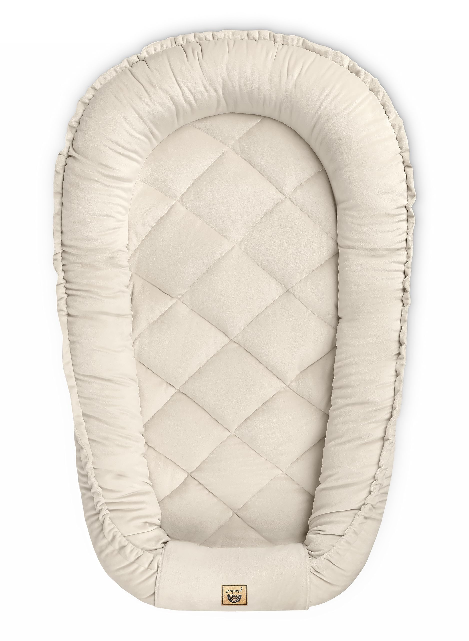 PIMKO Velluto Baby Nest – Morbido Baby Nestchen per Neonati Nido Portatile in bozzolo Fasciatoio da Viaggio per Relax e Coccole Prodotto in Europa