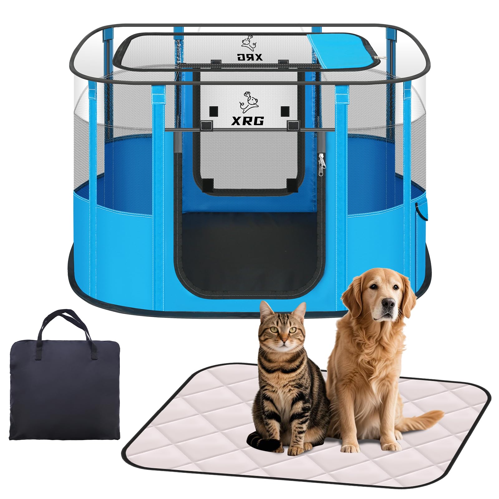 XRG Portable Pet Playpen - crates houses and pens | Mubboo