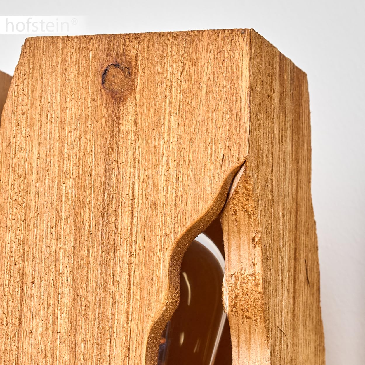 Tischleuchte Sernadelo, Tischlampe aus Metall/Holz in Schwarz/Naturfarben, Leseleuchte im Boho-Design mit Schirm aus Holz und An-/ Ausschalter am Kabel, Höhe 25 cm, 1 x E27, ohne Leuchtmittel