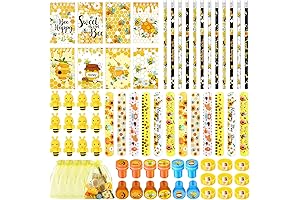 Shappy 84Pcs Cute Bee Themed Party Favors for Buzzing Birthday