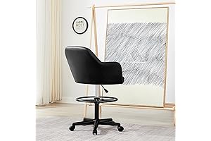 Premium Leather Drafting Chair: Unparalleled Comfort and Versatility