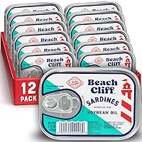 Vista 29 de Beach Cliff Wild Caught Sardines in Louisiana Hot Sauce, lata de 3.75 onzas (paquete de 12) – 0.49 oz de proteína por porción, sin gluten, apto