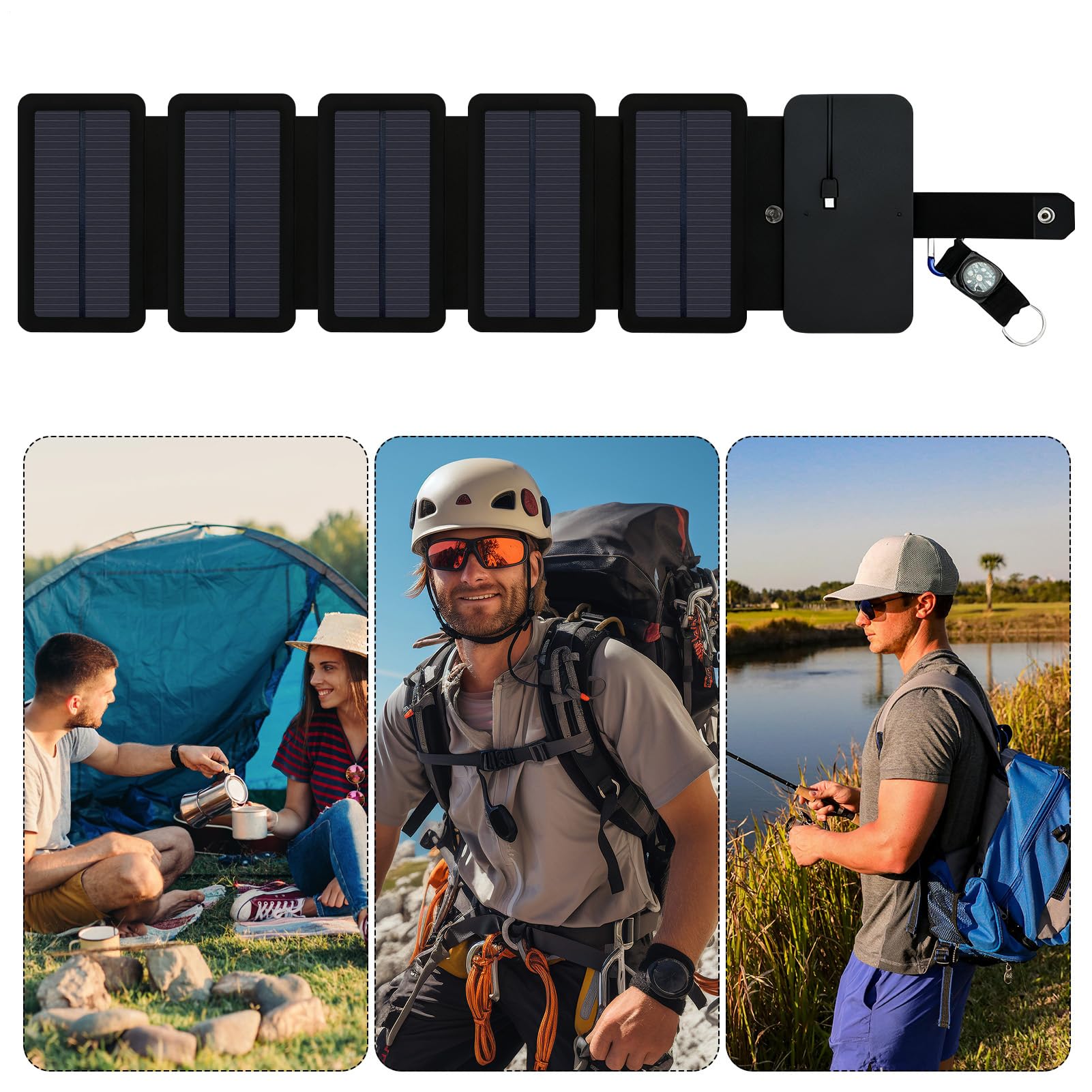 Chargeur Solaire Appareil de Charge Portable et Étanche pour Téléphone