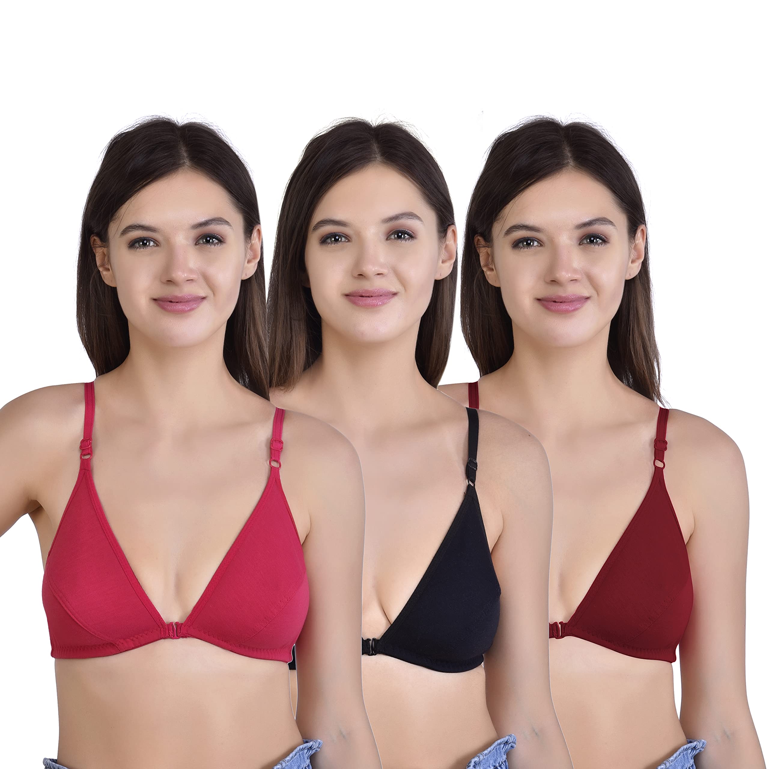 superb starling Old Front Open Women Full Coverage Non Padded Wirefree Bra_34 Multicolour-picture-18