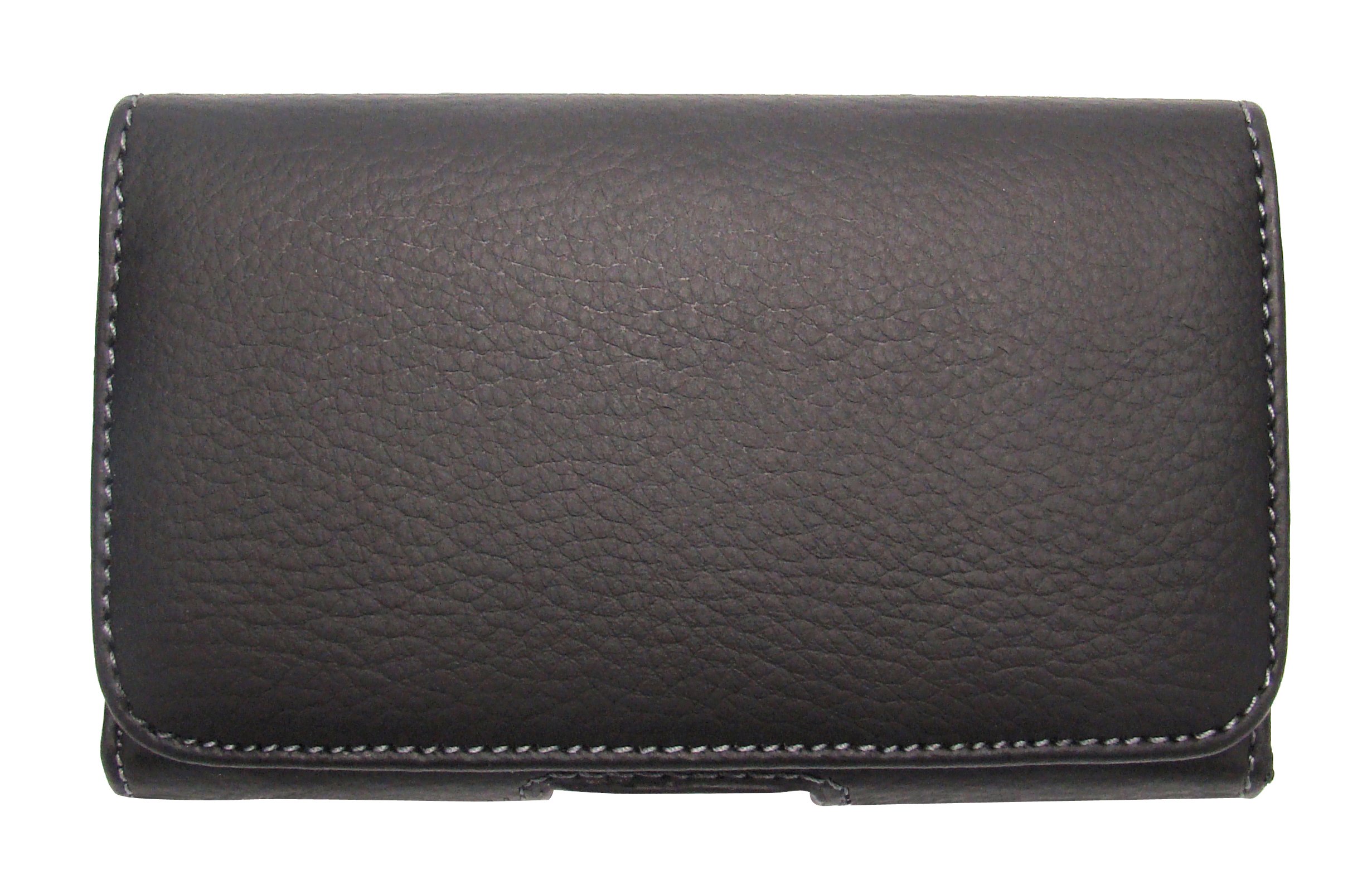 OMENEX 688222 Universal Black Imitation-Leather Mobile Phone Case - Size XXL