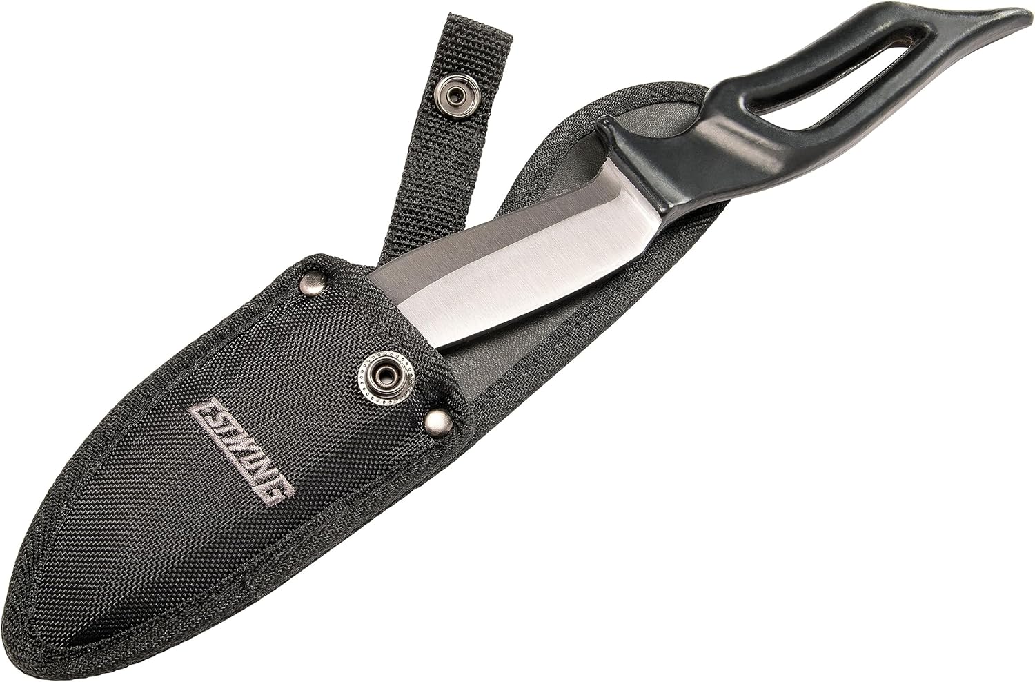 ESTWING Bowie Knife - 4" USA Made Fixed Blade Knife with Forged Steel Construction & Reinforced Nylon Sheath - EBK-4