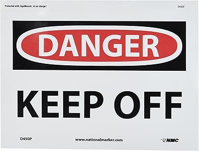 NMC D450P OSHA Sign, Legend