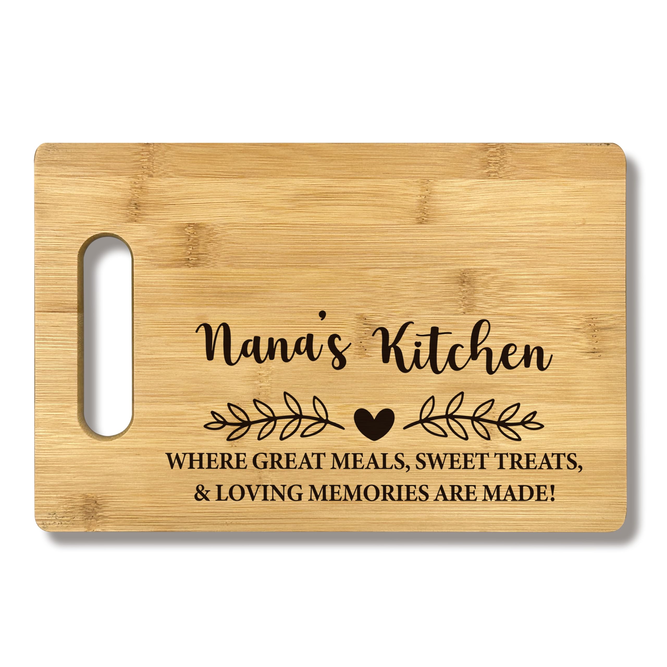 FONDCANYON Nana's Bamboo Cutting Board - Grandma Gift, Kitchen Decor, Mothers Day, Birthday, Christmas