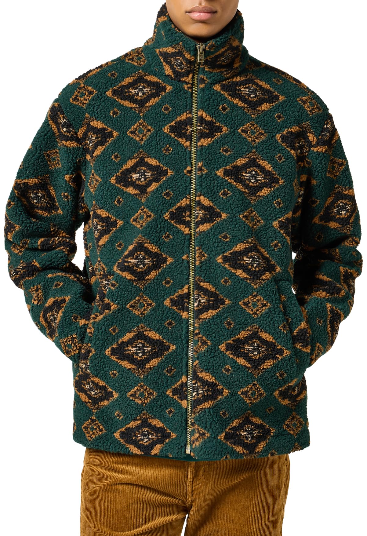 Wrangler Men's Sherpa Jacket, Scarab, S