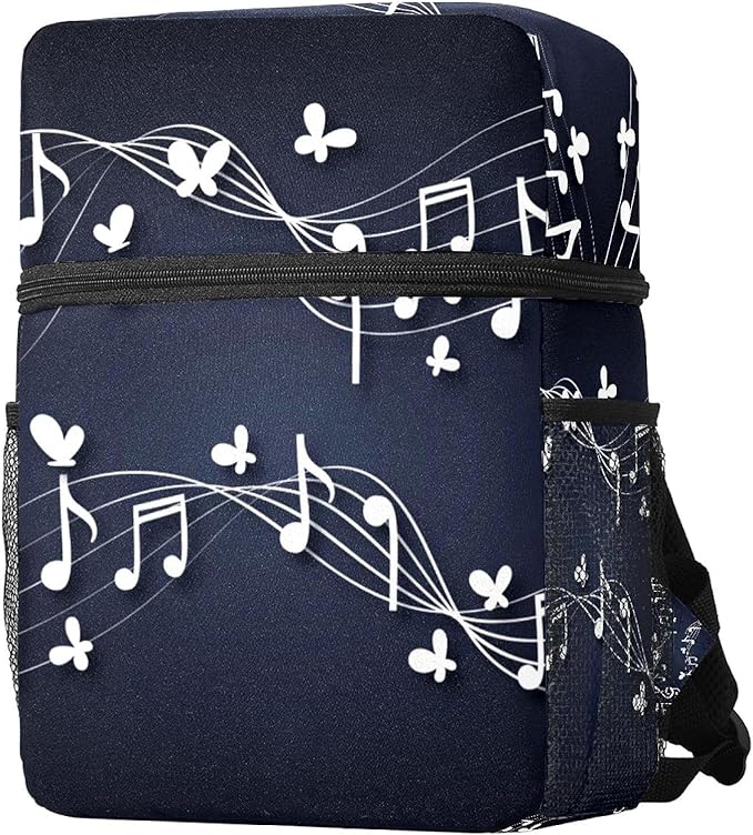 Small Backpack Canvas Mini Backpacks for Girls and Boys music note with