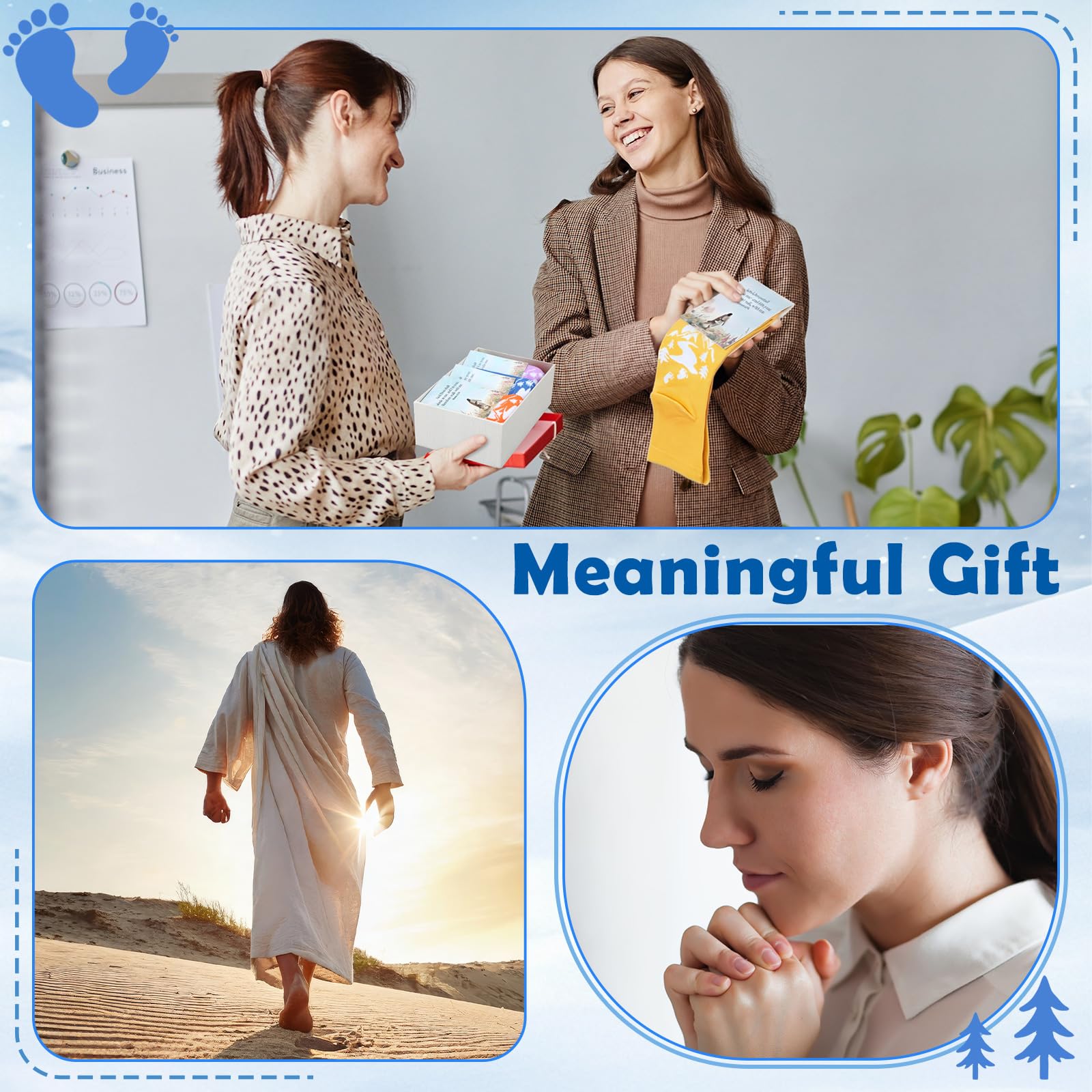Janmercy Lds Sock Bulk Mormon Walk Me Christian 2026 Yw Theme Gift Set for Church Youth Groups Sister Missionary Young Women
