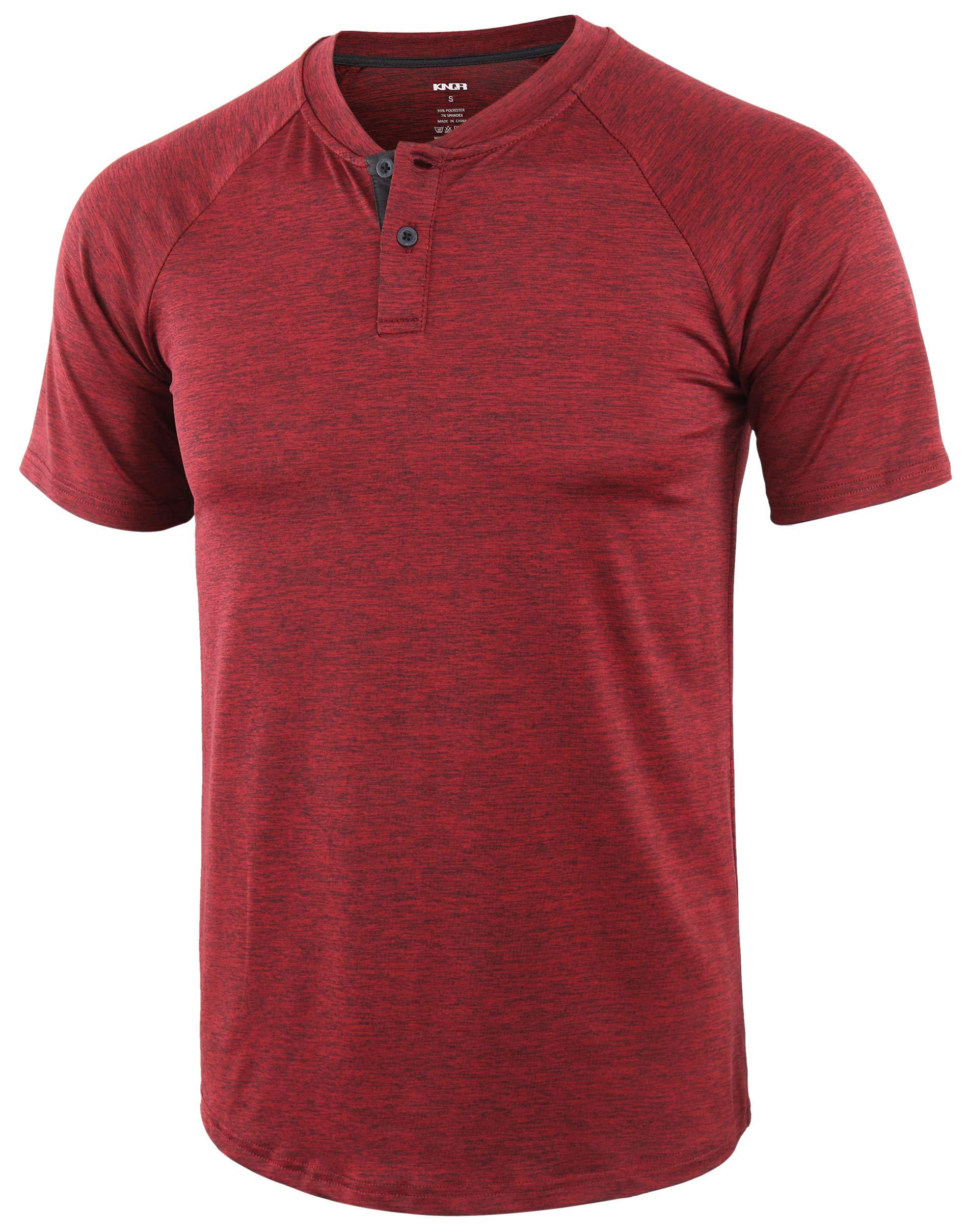 Men's Vintage Quick Dry Henley T-Shirts for Outdoor Activities