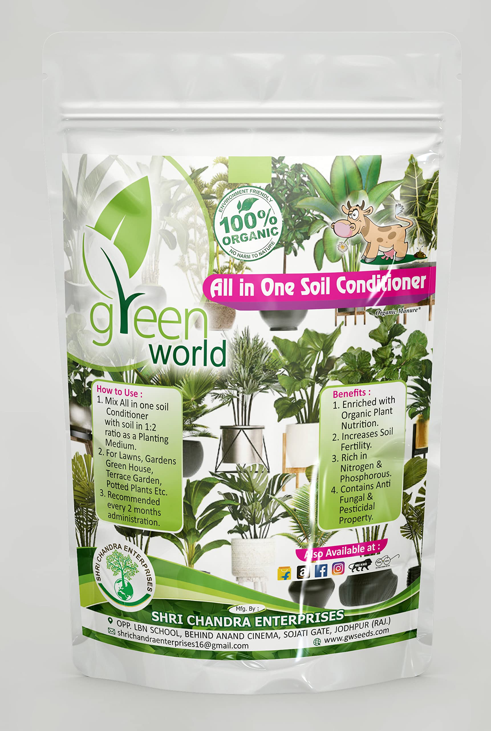 Green World Organic All in One Soil Conditioner for Gardening (1 Kg)-image-21