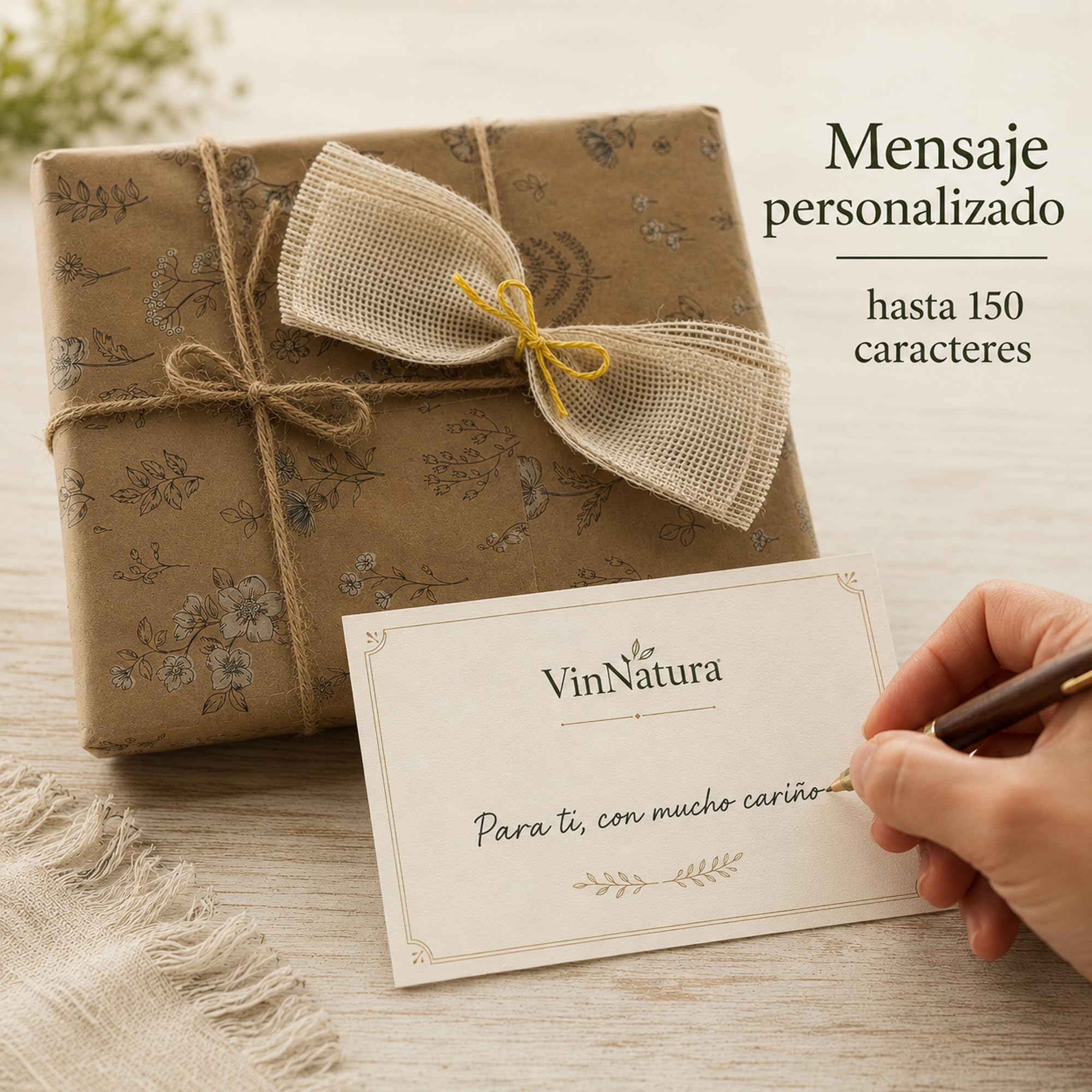 Caja Regalo Gourmet Sabor a Mar de VinNatura con Conservas Artesanales | Cesta gourmet de Galicia, regalos de empresa, celebraciones, elaboración tradicional, tarjeta personalizable