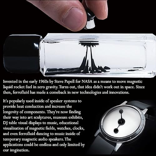 Miniatura 8 de CMS MAGNETICS - Kit de experimentos científicos de ferrofluidos 2 onzas para la educación en magnetismo - Incluye botella de 2 onzas líquidas 20fl