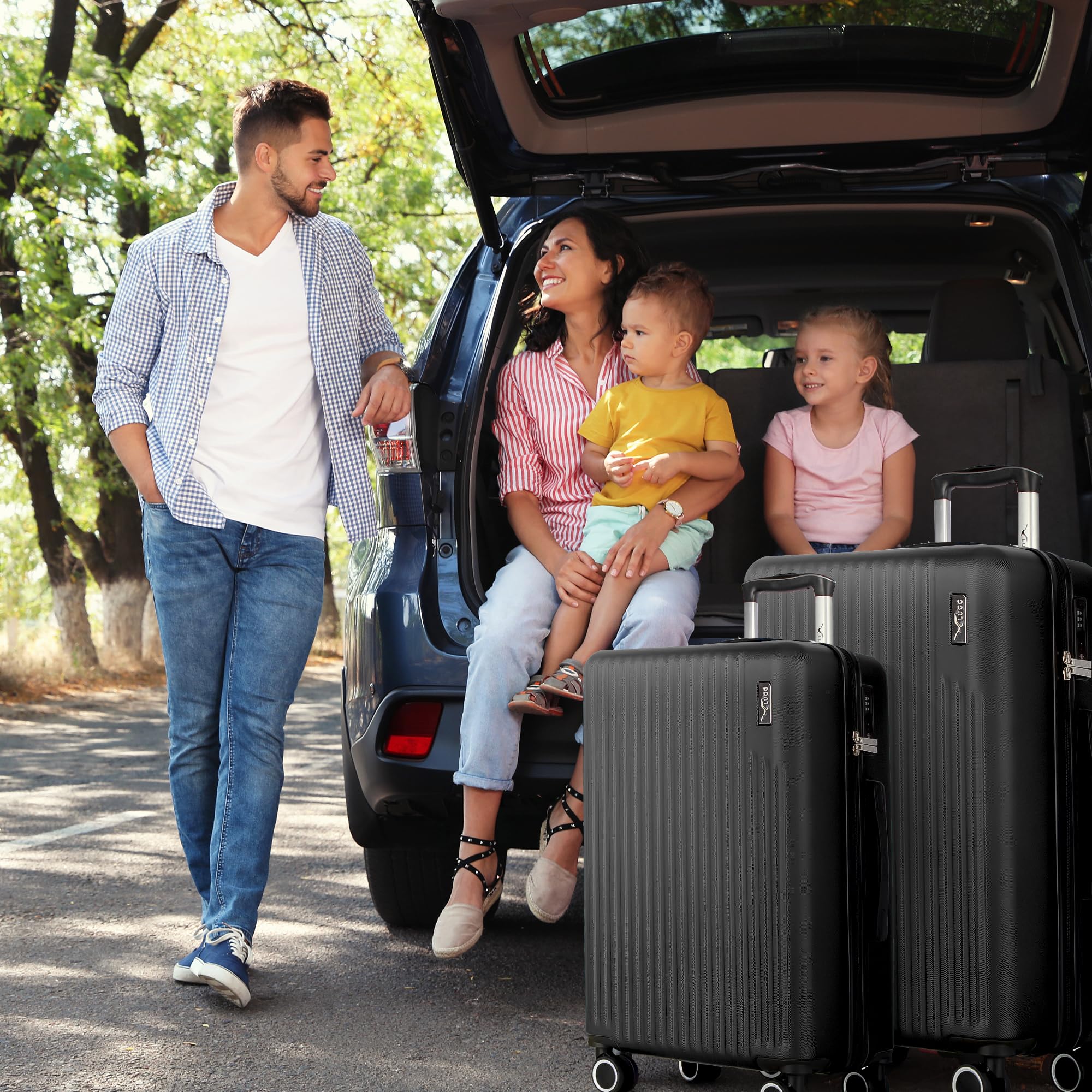 LUGG 20inch Vacay Suitcase ABS Luggage with TSA Indent Lock, Aluminium Trolley Handle, 360° Spinner Wheels, Water-Resistant & Durable Material - Airline Compatible (55 x 23 x 35cm) — view 7