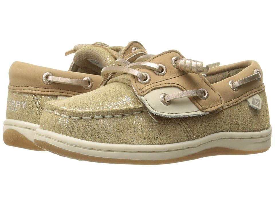 

Sperry Kids Songfish Jr. (Toddler/Little Kid) (Linen/Gold) Girl's Shoes