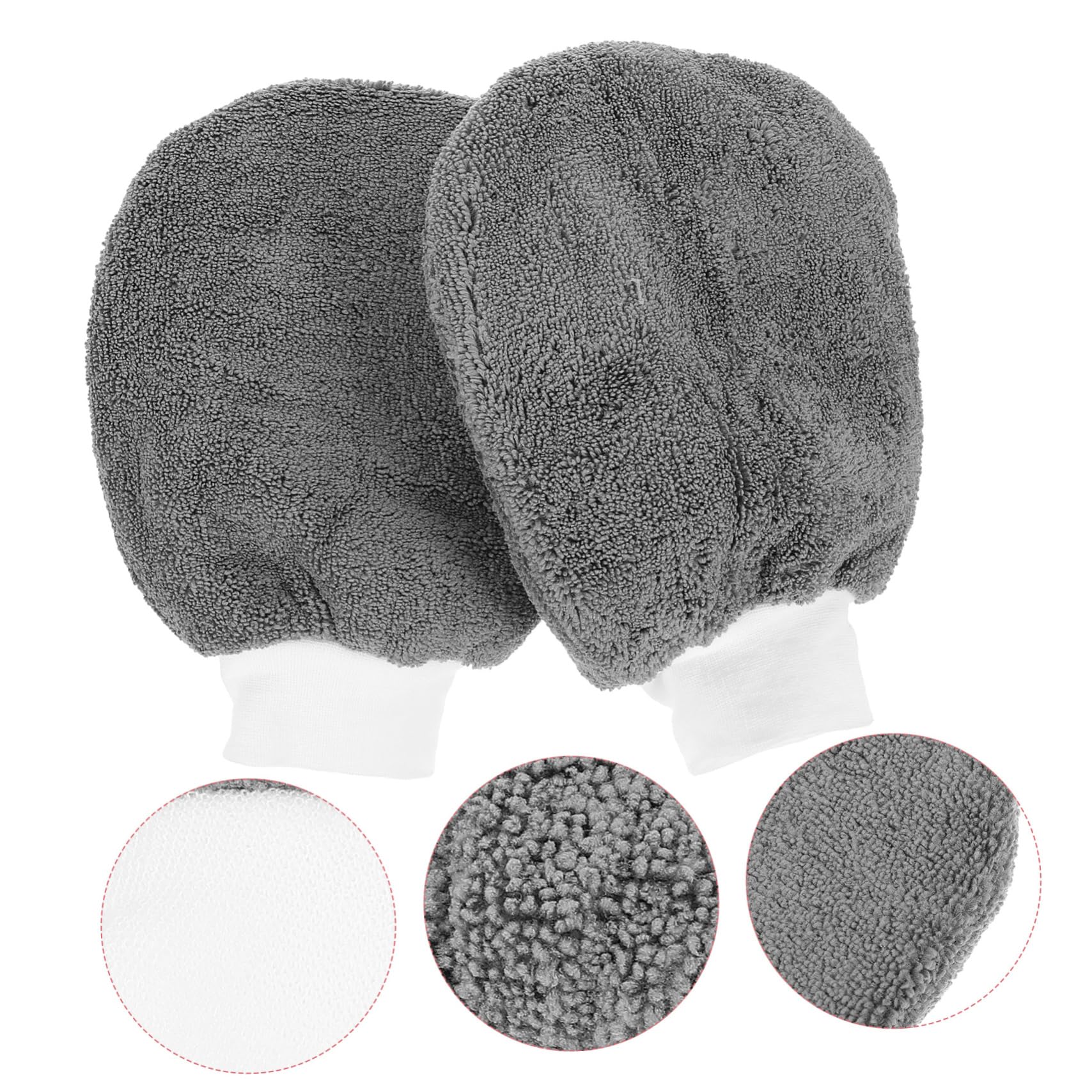 Zerodeko 5 Series Guante De Lavado Autos Guante De Microfibra Y Duradero Herramienta De Limpieza Vehículos Lavado Y Detalle 2 Piezas X 5