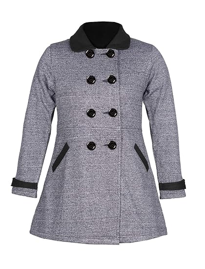 Naughty Ninos Girls Grey Melange Solid Sweatshirts for 3 to 12 Years