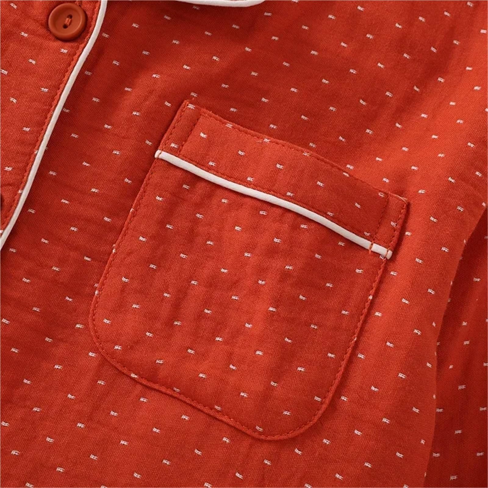 Pijamas Mujer Conjunto de Pijamas Holgados y cómodos for Mujer, Ropa Fina for el hogar, Pantalones Largos de Manga Larga, algodón, Primavera y otoño(M)