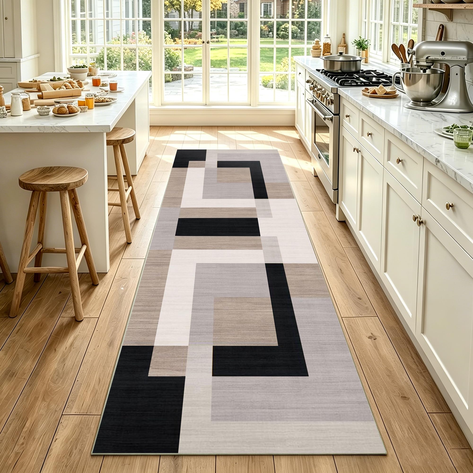 Lungo Tappeto da Cucina 60 x 260 cm Tappeto Passatoia per Corridoio Largo Tappeti Runner Antiscivolo e Lavabile Tappetino Passatoia Tappeto Ingresso per Corridoio Entrata Camera da Letto