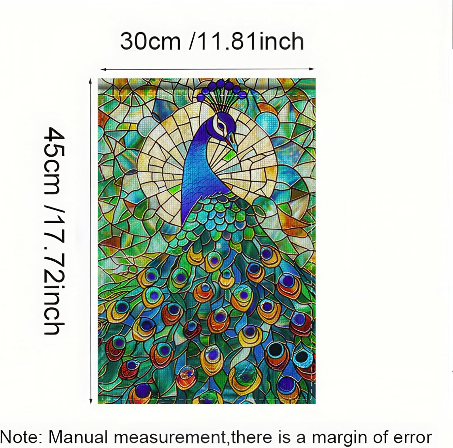 Peacock Stained Glass Garden Flag 12 x 18 Inch Double Sided Spring Summer Outdoor Flag Outside Small Decor Decorative Flag for Yard Lawn and Patio - Image 7