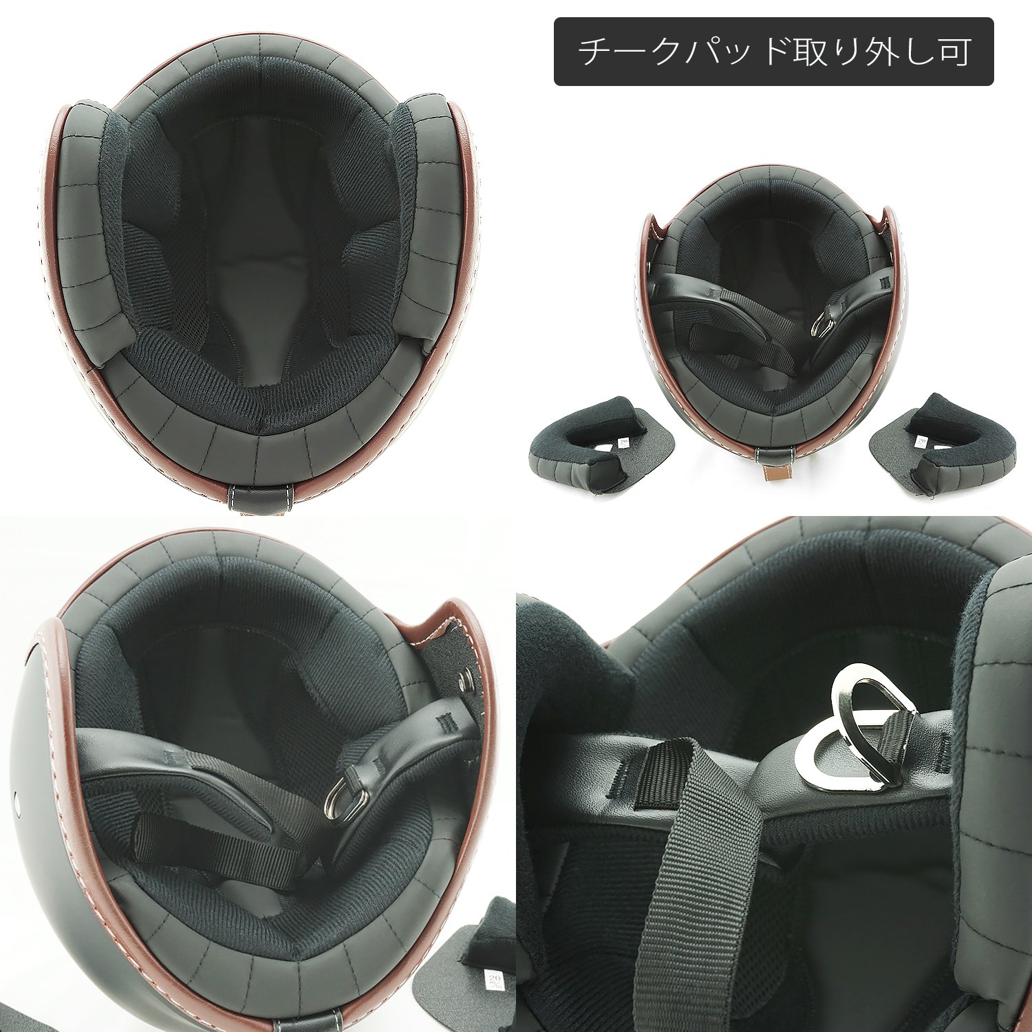 Amazon | NEO VINTAGE スモールジェットヘルメット+シールドセット SG 