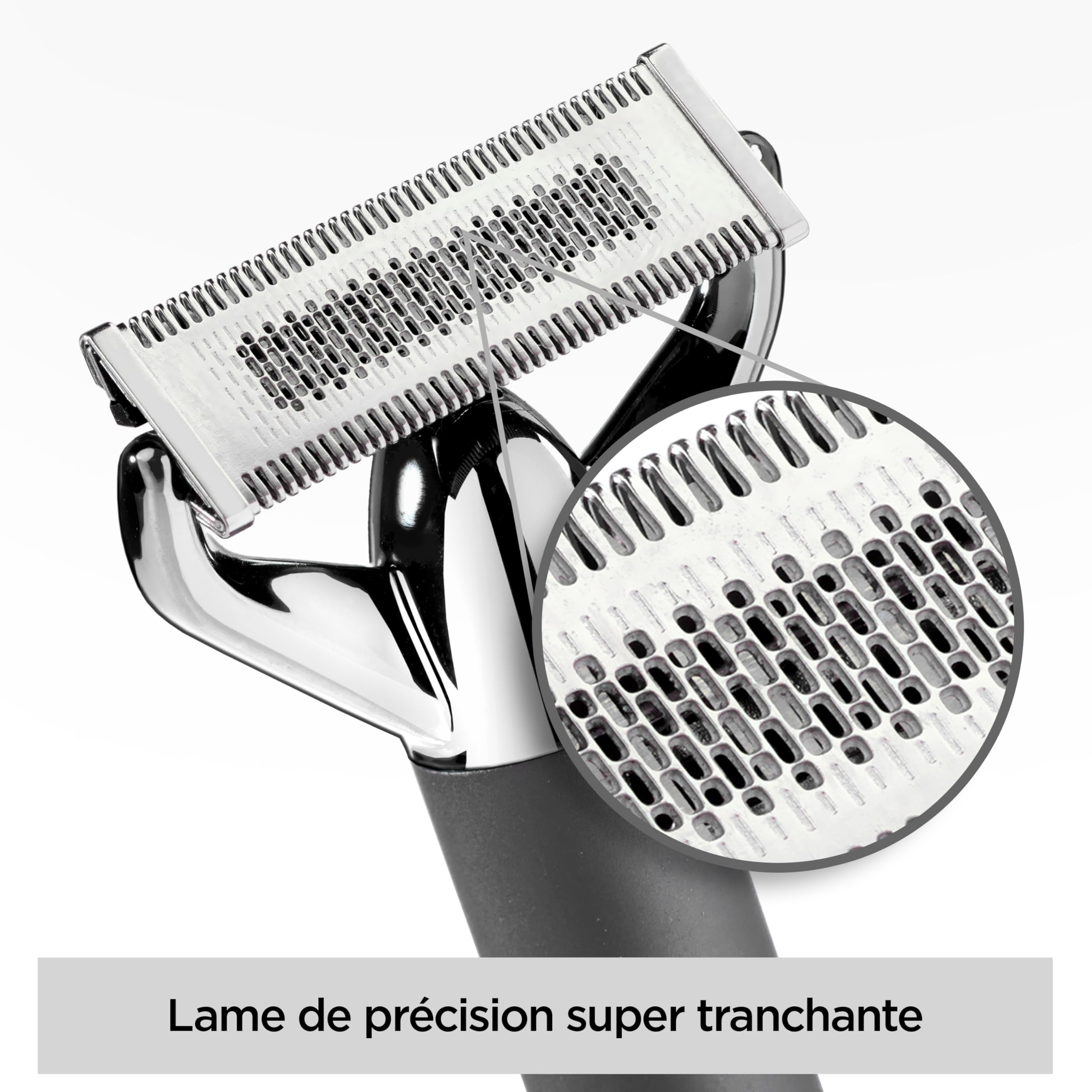 BaByliss Tondeuse barbe et rasoir électrique X-Blade, Lames ultra-aiguisées, Tête flexible à 50°, 4 sabots de 1 à 5mm, Sans fil batterie lithium, 100% Waterproof, OT996E