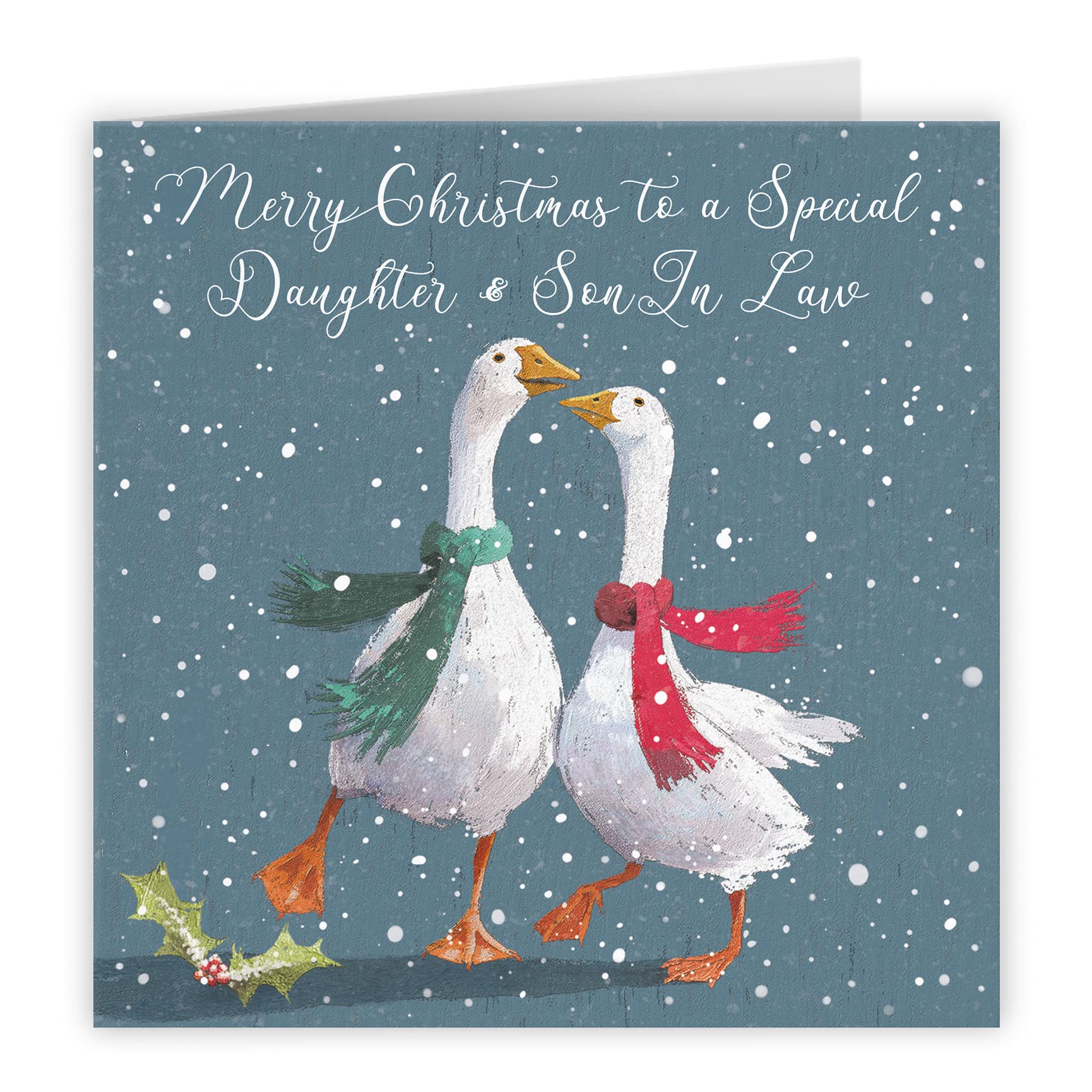 Hunts England Daughter And Son In Law Stunning Artistic Christmas Card, Merry Christmas To A Special Daughter & Son In Law - Image 4