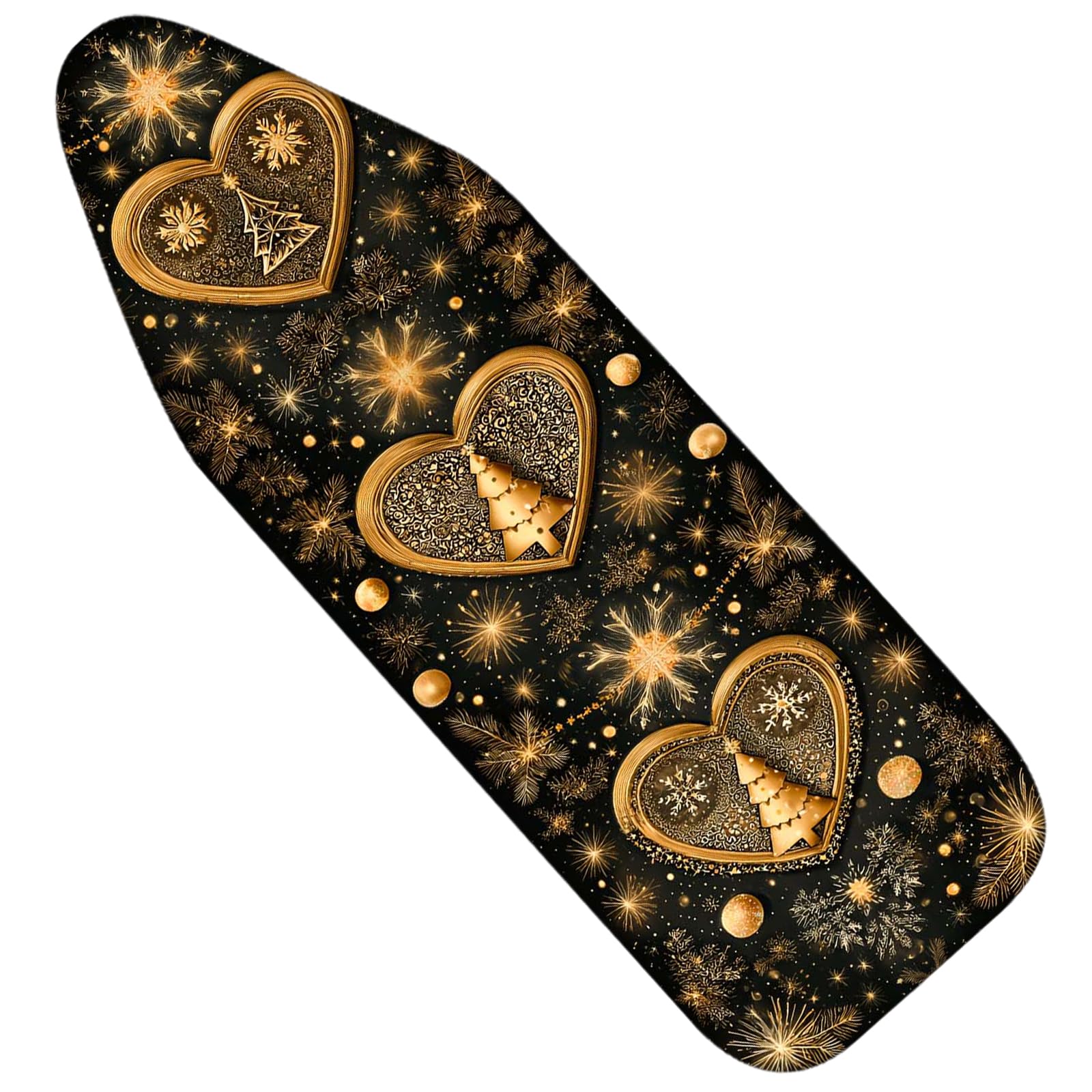 Nuxovilar Golden Heart Trees Ironing Board Cover 15x54 Polyester