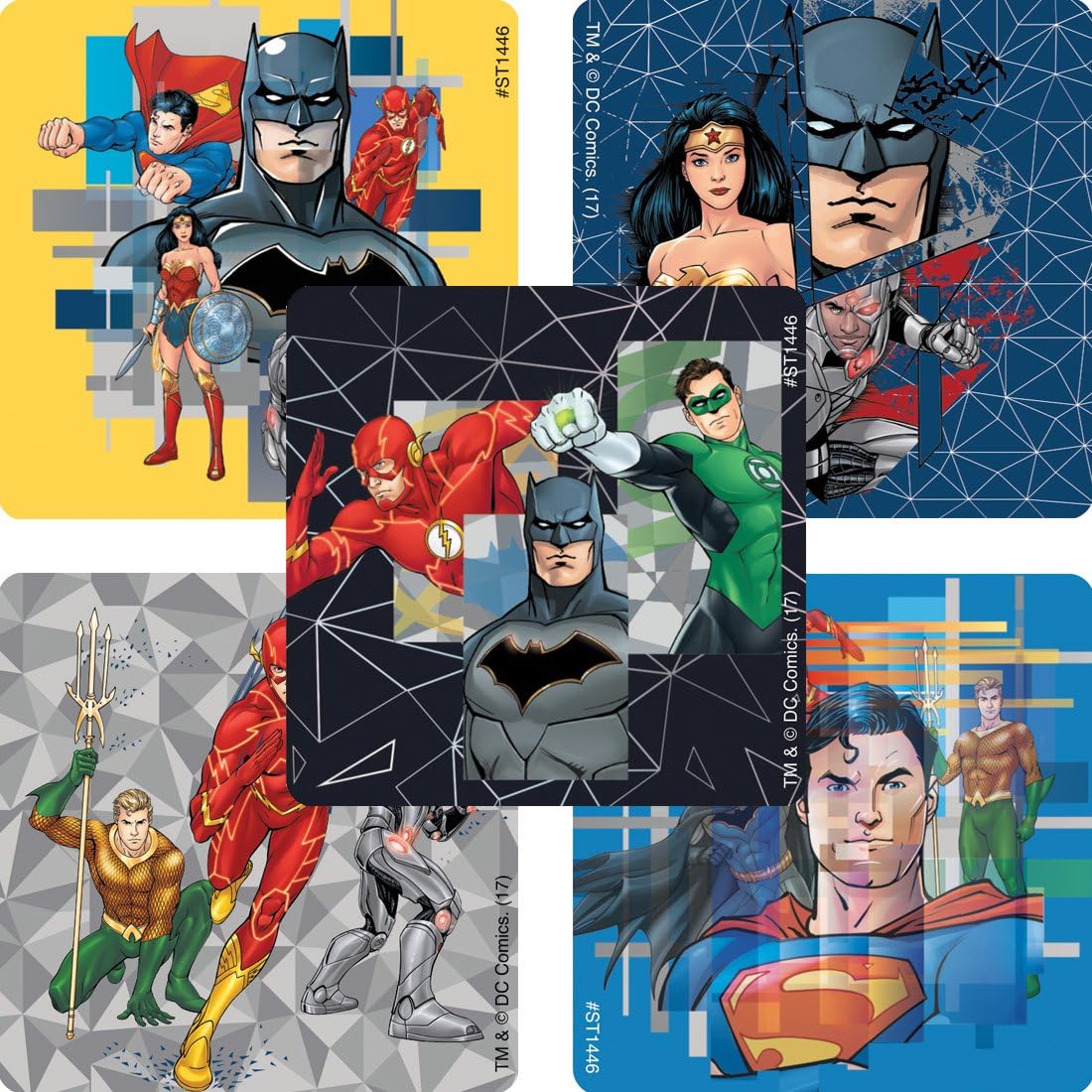 SmileMakers Justice League Stickers - Prizes and Giveaways - 100 per Pack