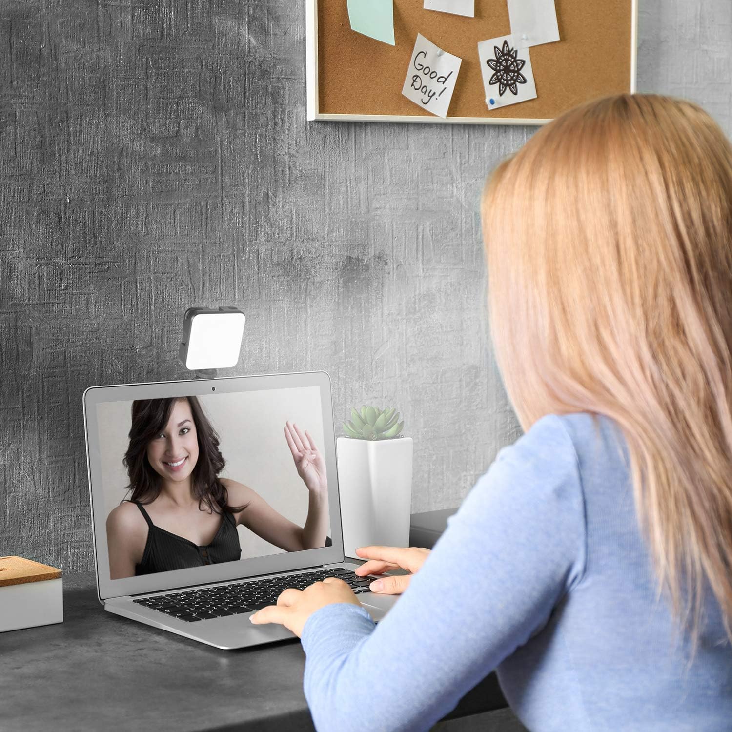 Video Conference Lighting, Foxin Zoom Lighting for Computer, Webcam Light, Zoom Light with Clip Stand 3 Modes for Video Conferencing/Remote Working/Zoom Calls/Self Broadcasting/Live Streaming