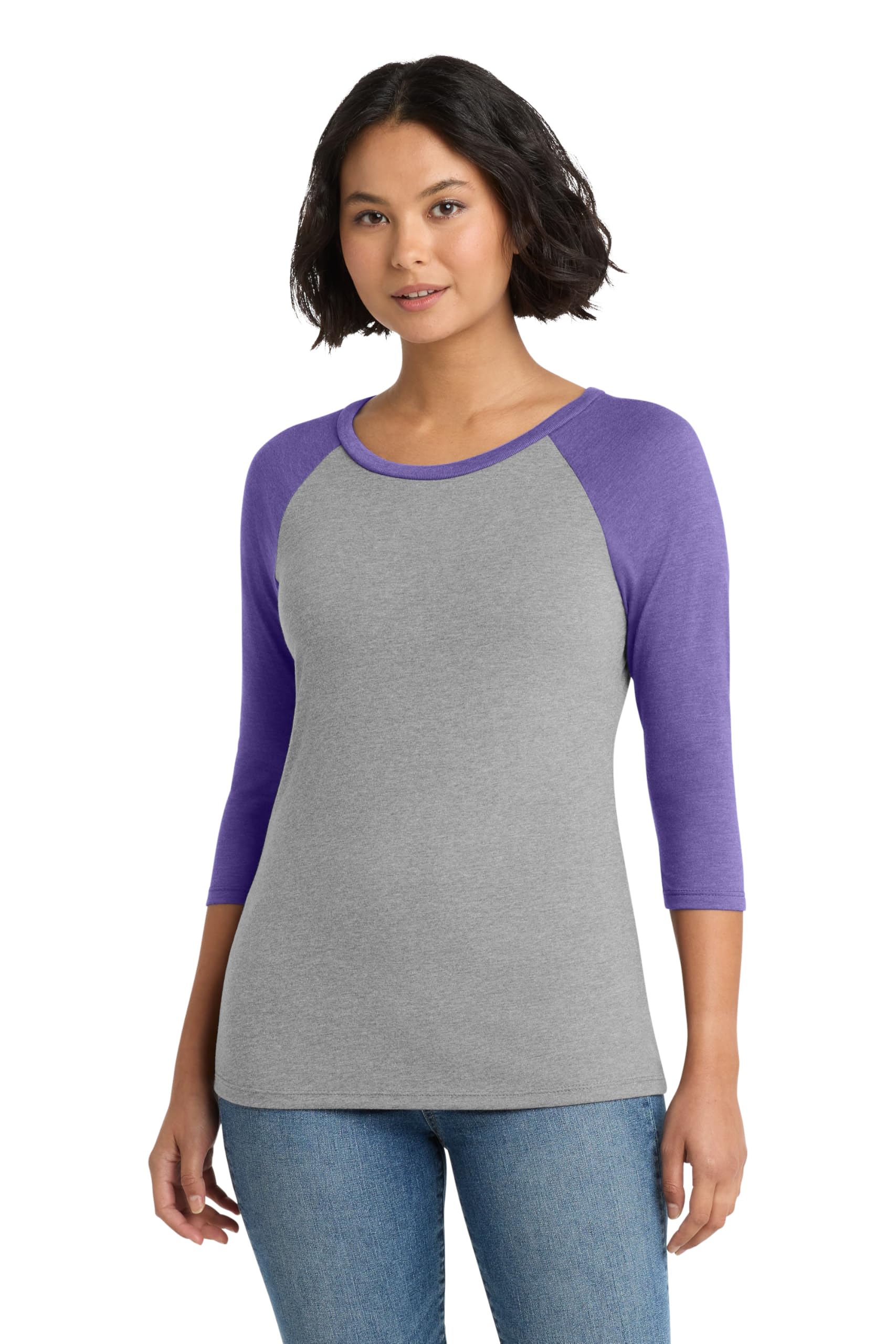 District Women's Perfect Tri 3/4-Sleeve Raglan