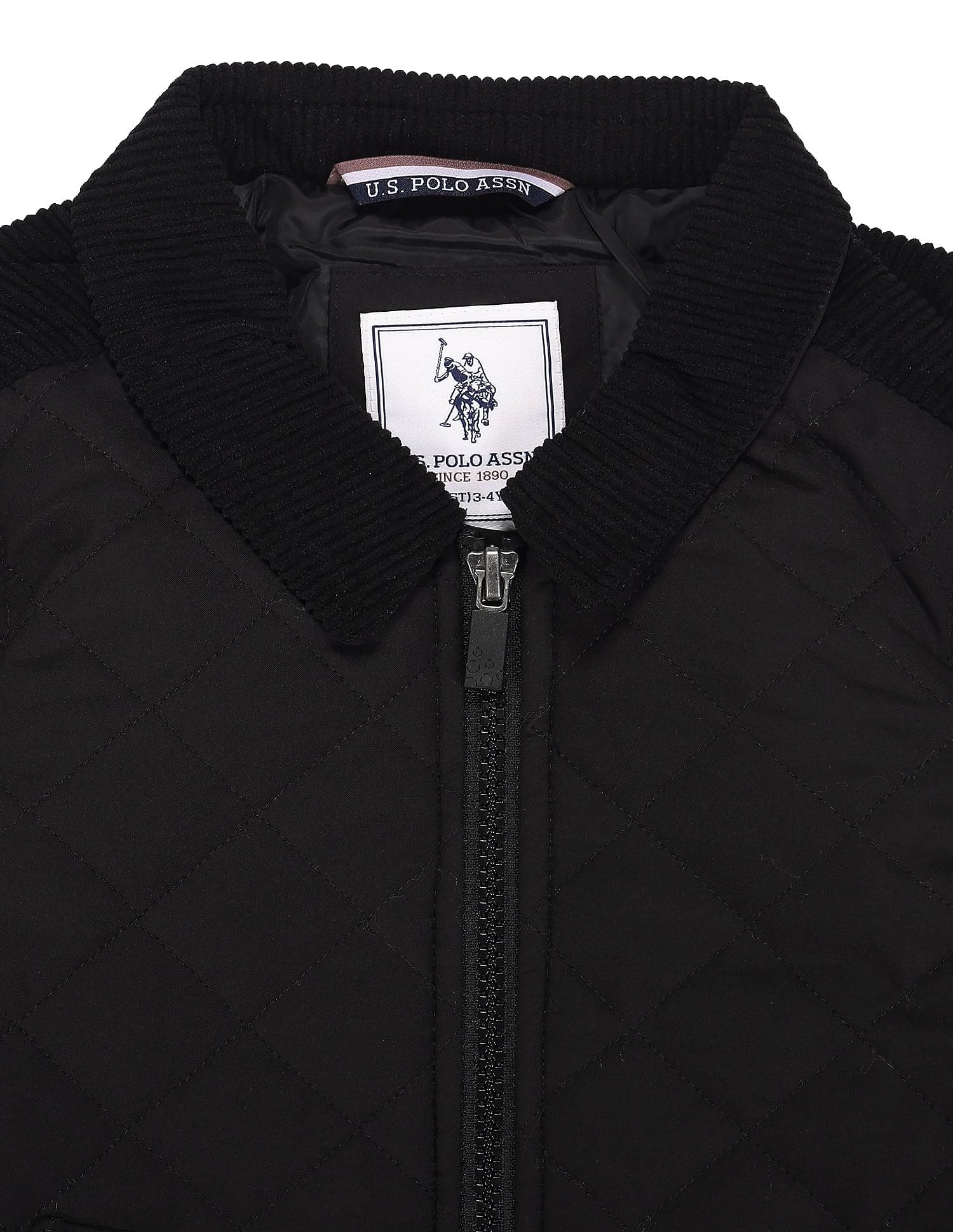 U.S. Polo Assn. Kids Regular fit Nylon Hooded Jackets (UKJCK0144_Black_12M) 1